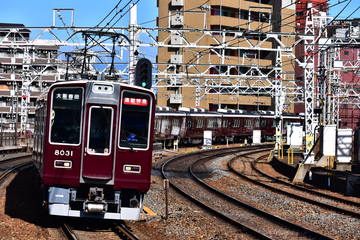 阪急電鉄 西宮車庫 8000系 8031F