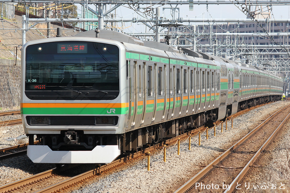 JR東E231系コツK-36編成<br class="br-sp" />(コツK36編成)(コツK-36)(コツK36)の写真