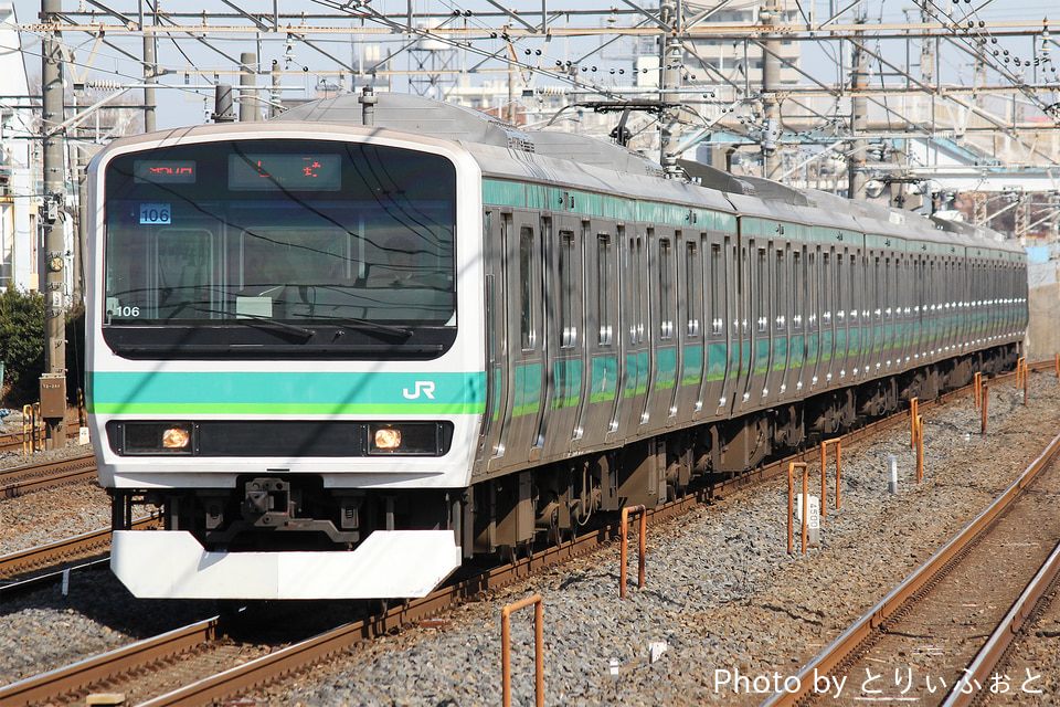 JR東E231系マト106編成の写真