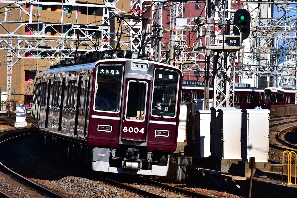 阪急電鉄 平井車庫 8000系 8004F