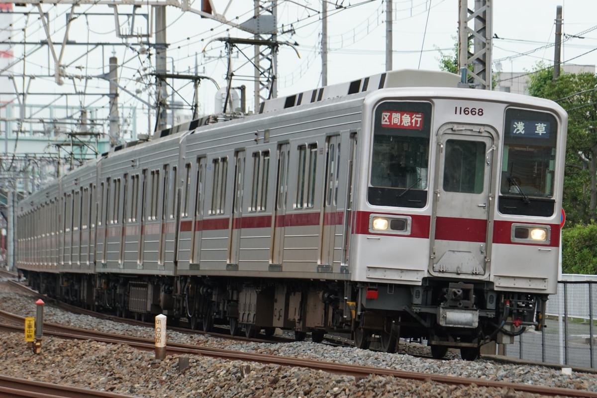 東武鉄道 南栗橋車両管区春日部支所 10030型50番台 11668f