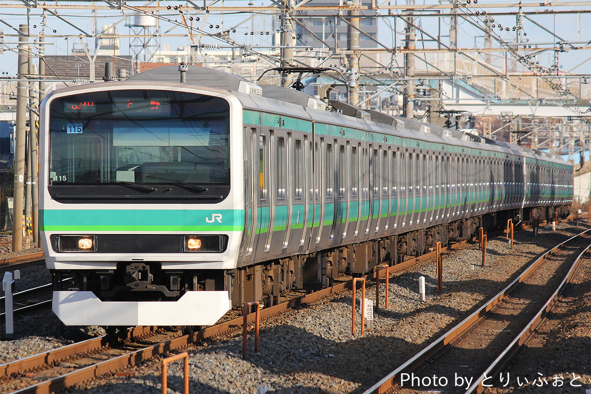 JR東日本 松戸車両センター E231系 マト115編成