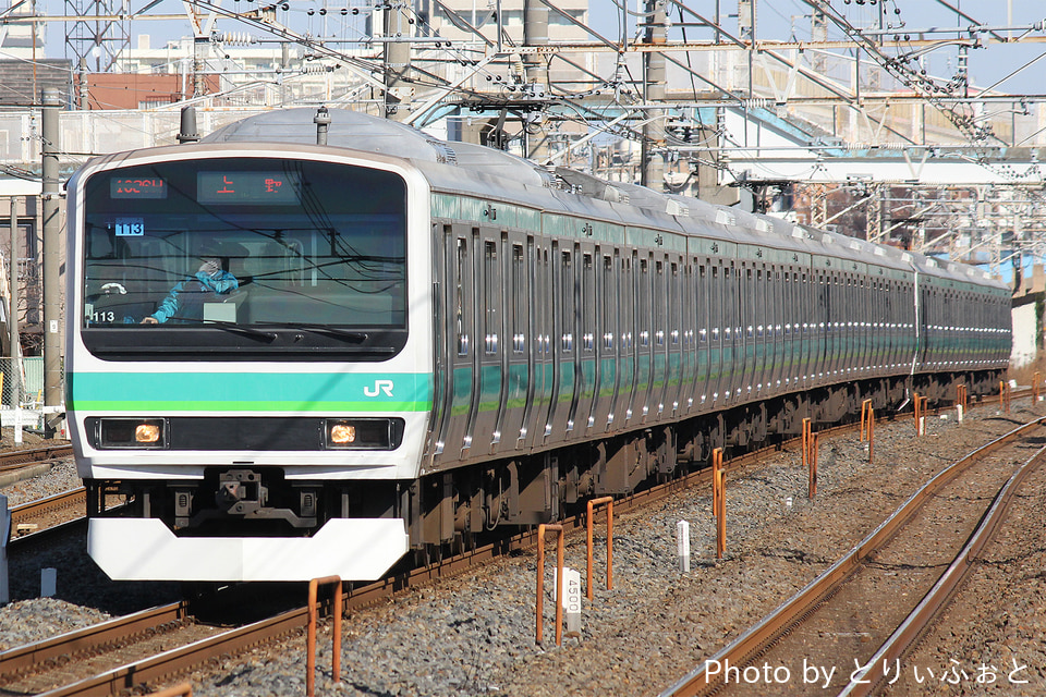 JR東E231系マト113編成の写真