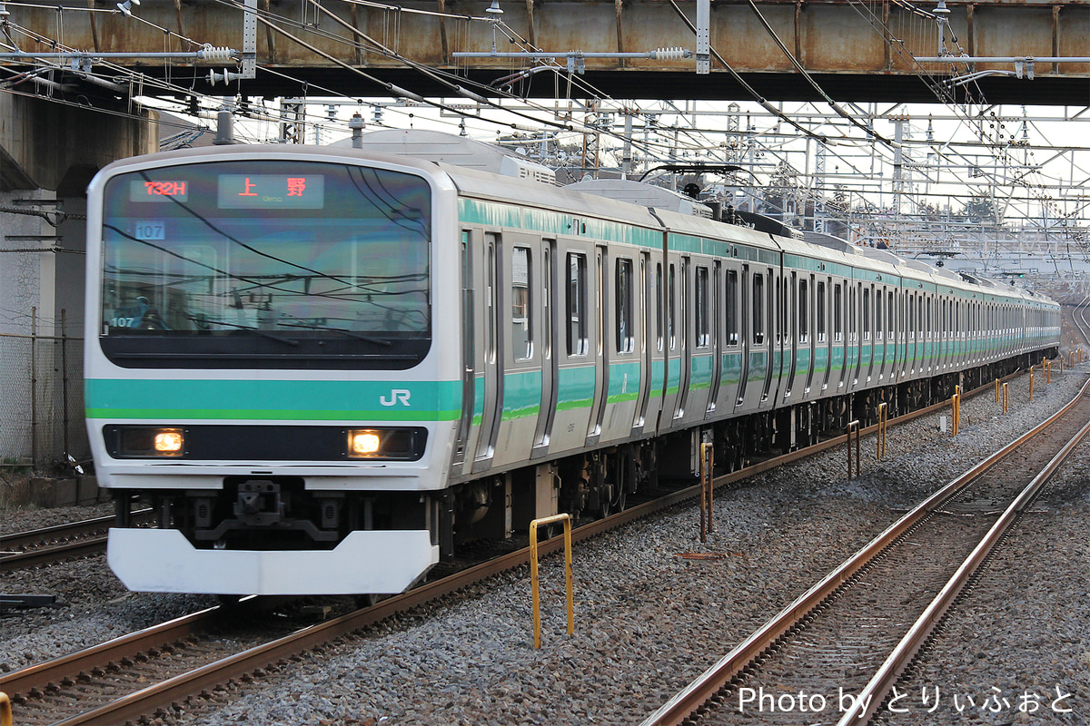 JR東日本 松戸車両センター E231系 マト107編成