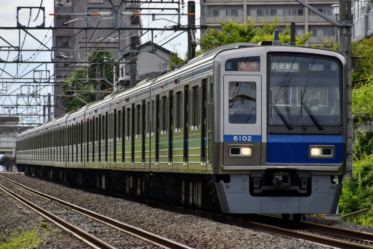 西武鉄道 玉川上水車両基地 6000系 6102F