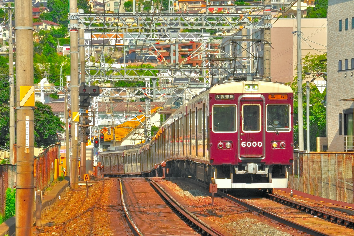 阪急電鉄 平野車庫 6000 6000F