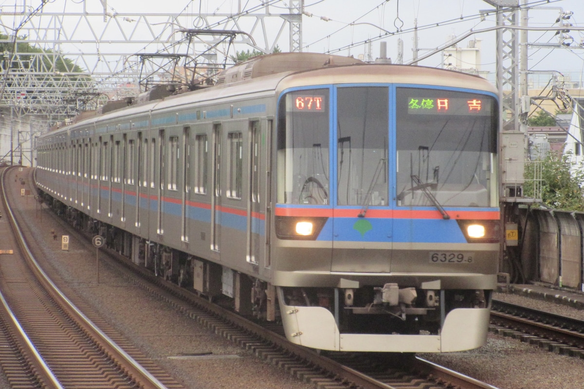 東京都交通局 志村車両検修場 6300形 6329F