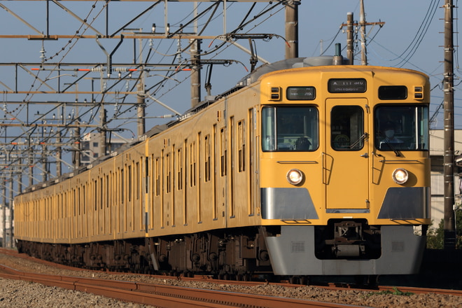 新宿線車両所南入曽車両基地2000系2409Fを狭山市～新狭山間で撮影した写真
