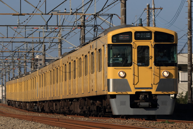 新宿線車両所玉川上水車両基地2000系2535Fを狭山市～新狭山間で撮影した写真
