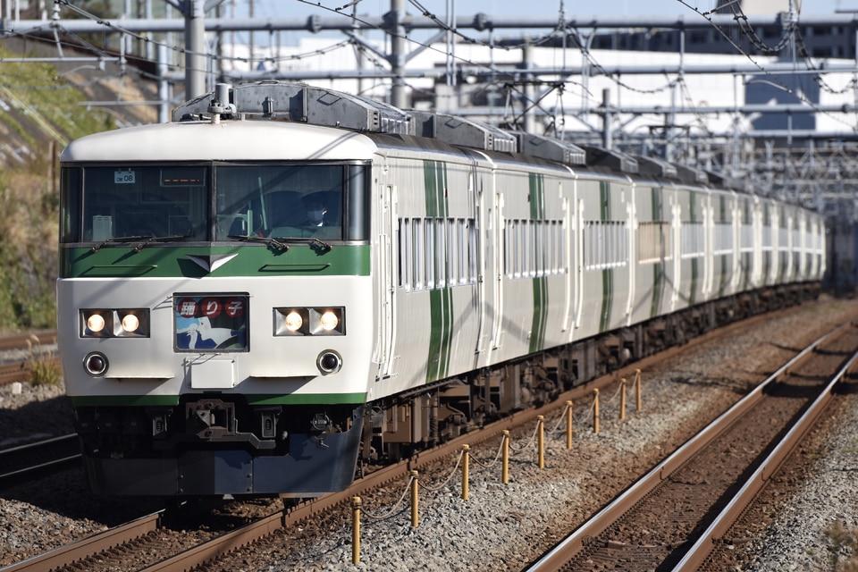 JR東185系オオOM08編成<br class="br-sp" />(オオOM08)(OM08編成)の写真