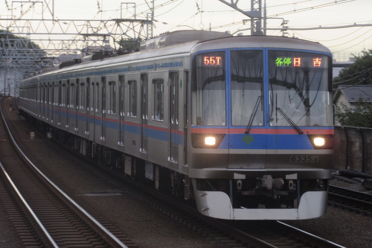 東京都交通局 志村車両検修場 6300形 6335F