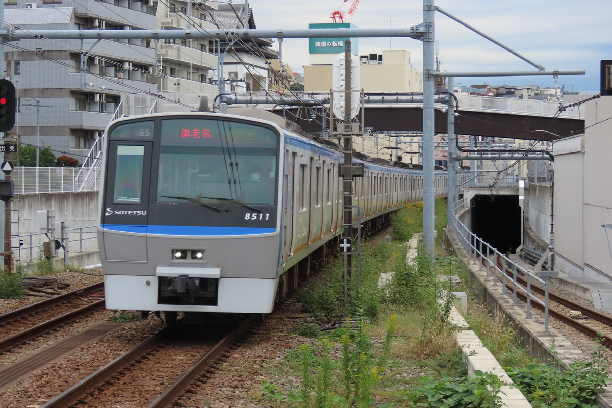 相模鉄道 かしわ台車両センター 8000系 8711×10