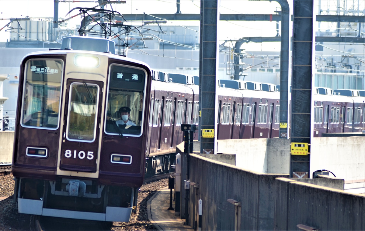 阪急電鉄 平野車庫 8000系 8005F