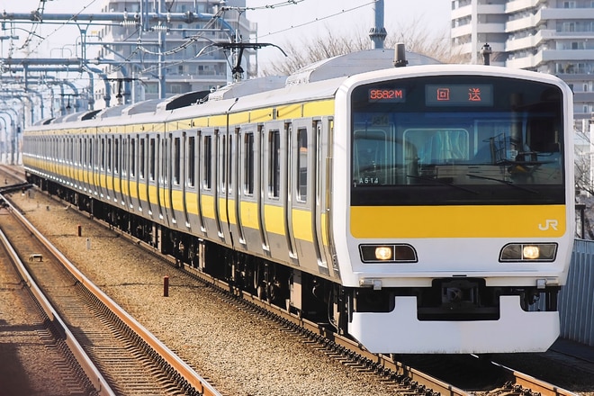 三鷹車両センターE231系A514編成を武蔵境駅で撮影した写真