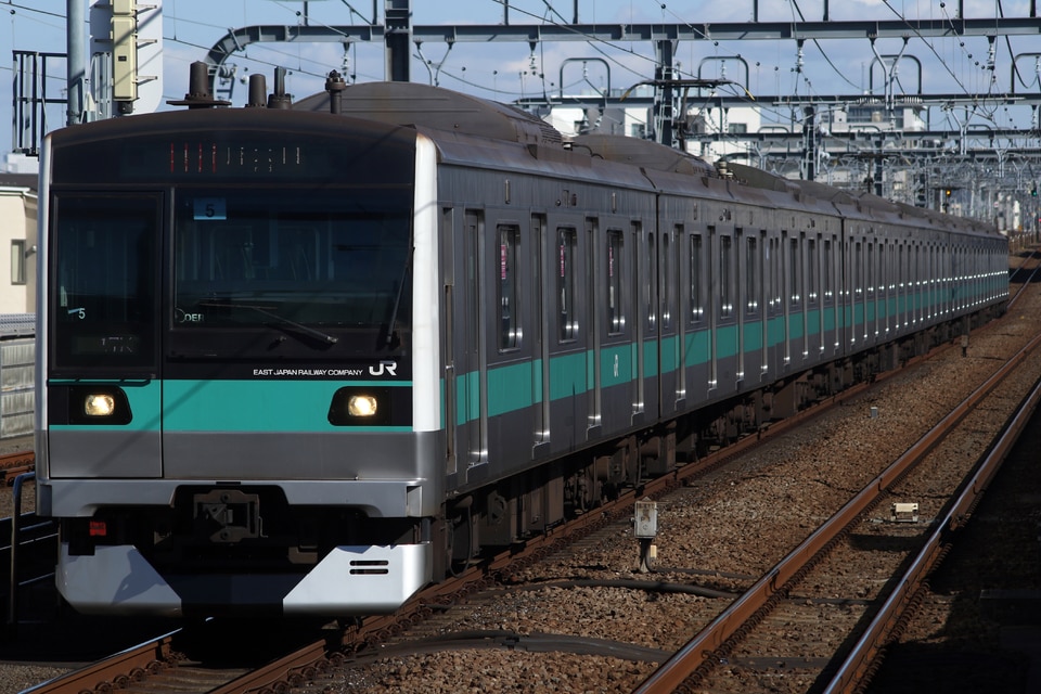 JR東E233系マト5編成の写真
