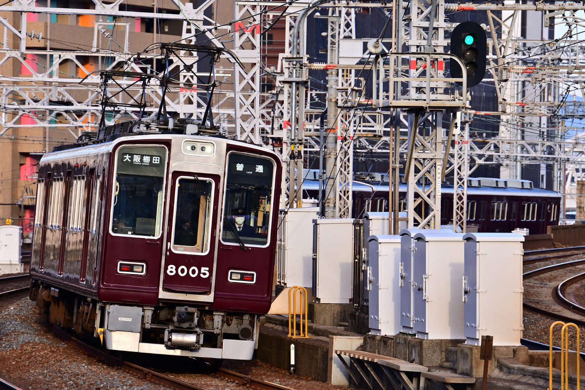 阪急電鉄 平井車庫 8000系 8005F
