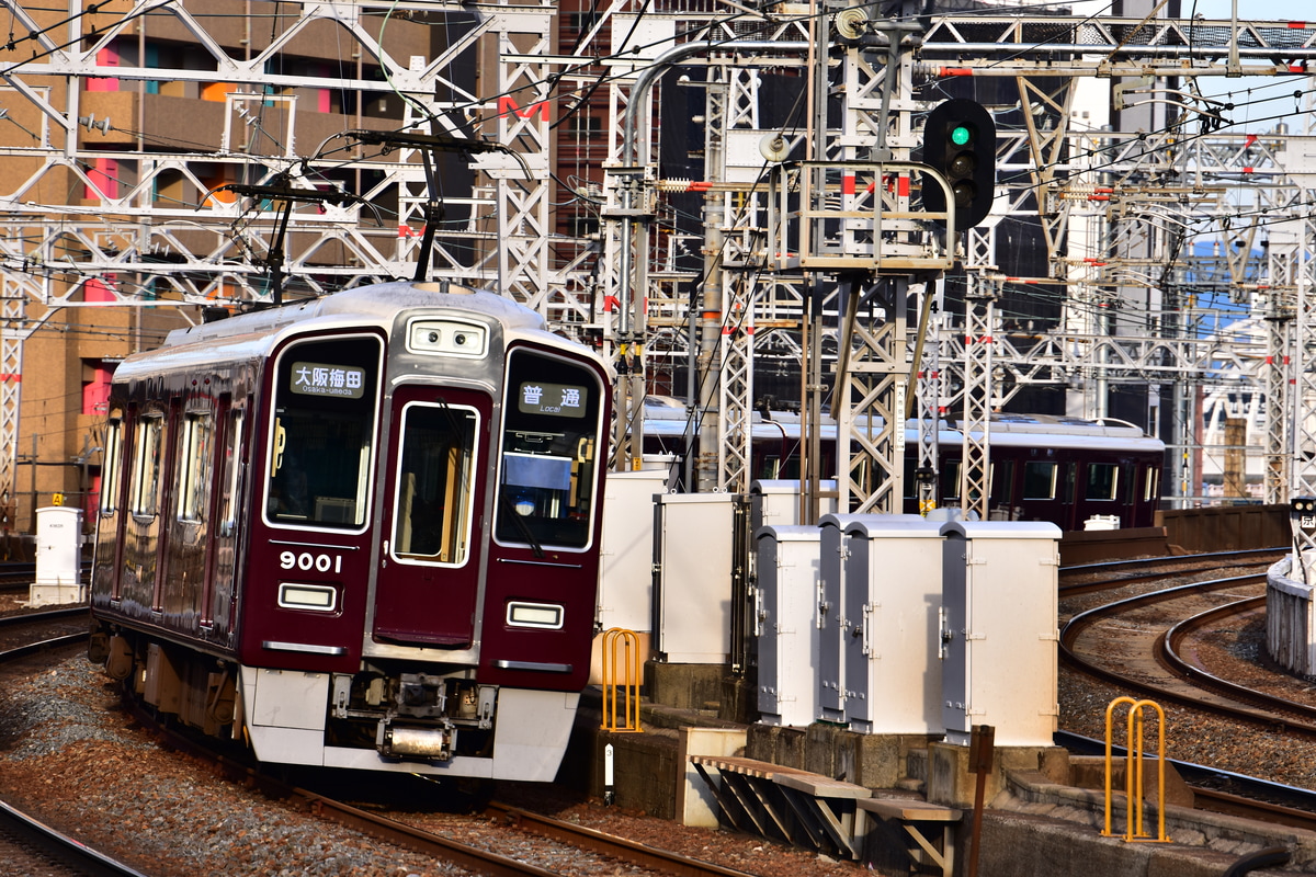 阪急電鉄 平井車庫 9000系 9001F