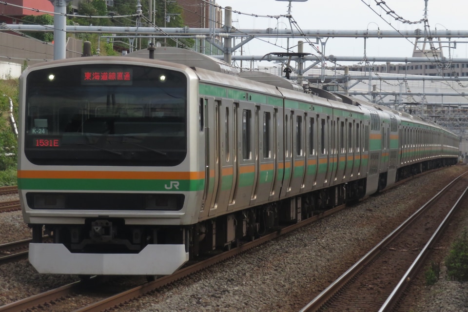 JR東E231系コツK-24編成<br class="br-sp" />(コツK24編成)(コツK-24)(コツK24)の写真
