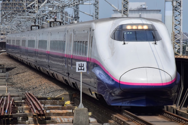 新潟新幹線車両センターE2系J56編成を大宮駅で撮影した写真
