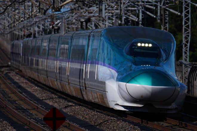 函館新幹線総合車両所H5系H4編成を那須塩原駅で撮影した写真