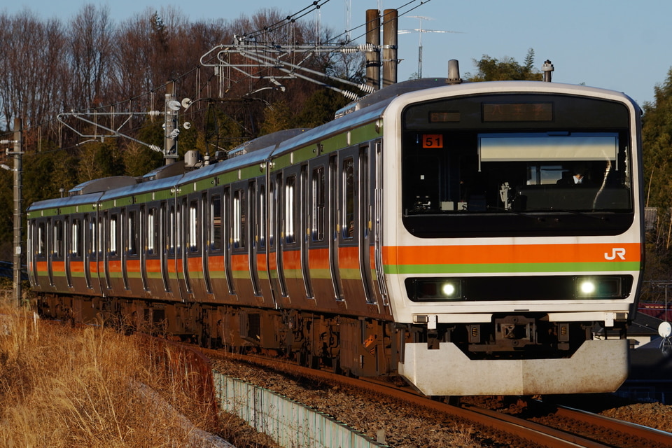 人気のクリスマスアイテムがいっぱい！ JR東209系ハエ51編成(川51編成)(カワ51編成)の編成データ、編成 その他