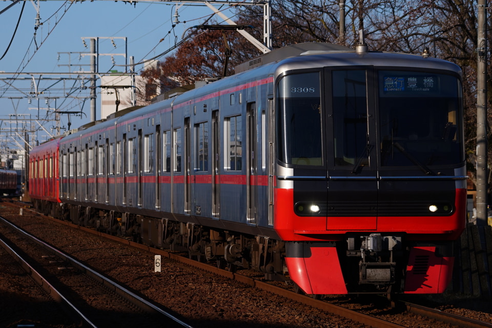 名鉄3300系3308F<br class="br-sp" />(3308編成)の写真