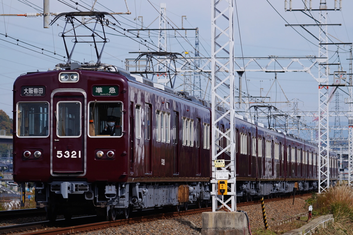 阪急電鉄 正雀車庫 5300系 5321×7R