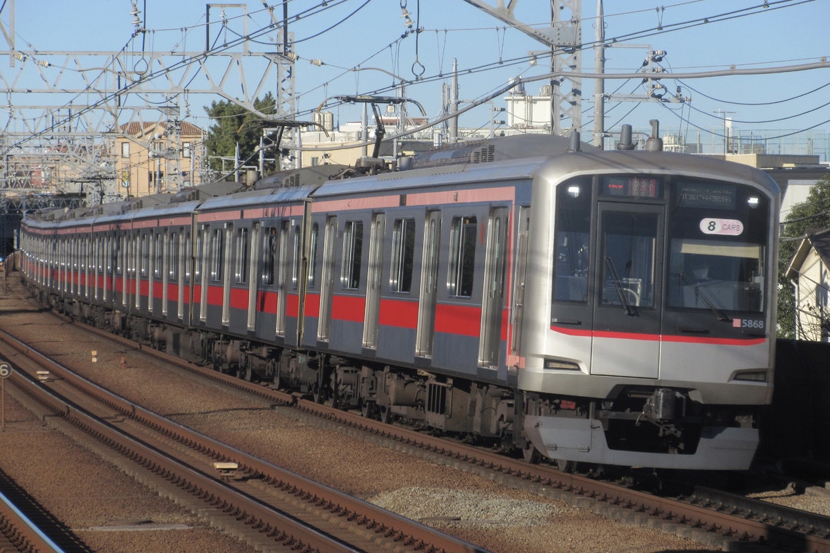 東急電鉄 元住吉検車区 5050系 5168F