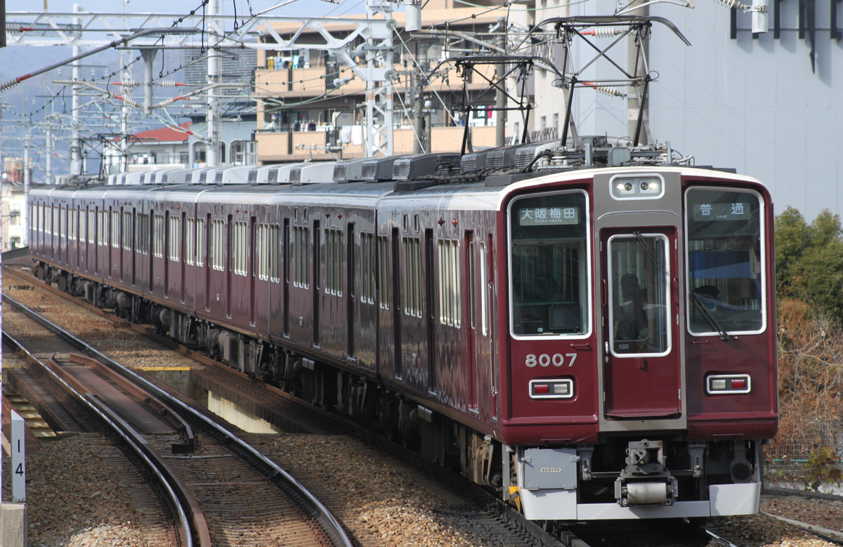 阪急電鉄 平井車庫 8000系 8007F
