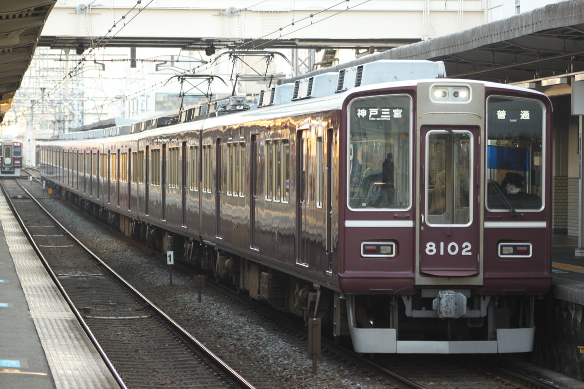 阪急電鉄 西宮車庫 8000系 8002F
