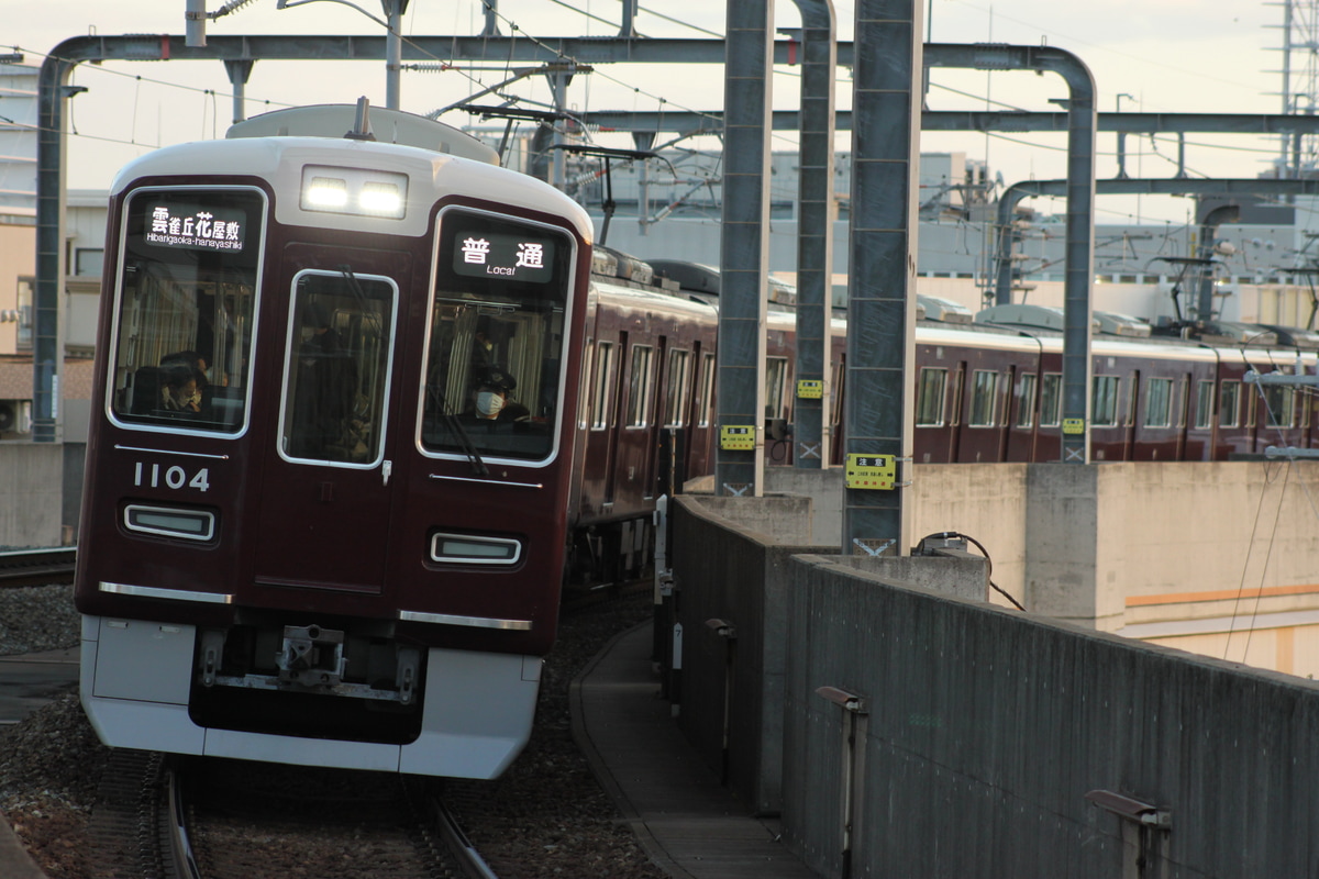 阪急電鉄 平井車庫 1000系 1004F