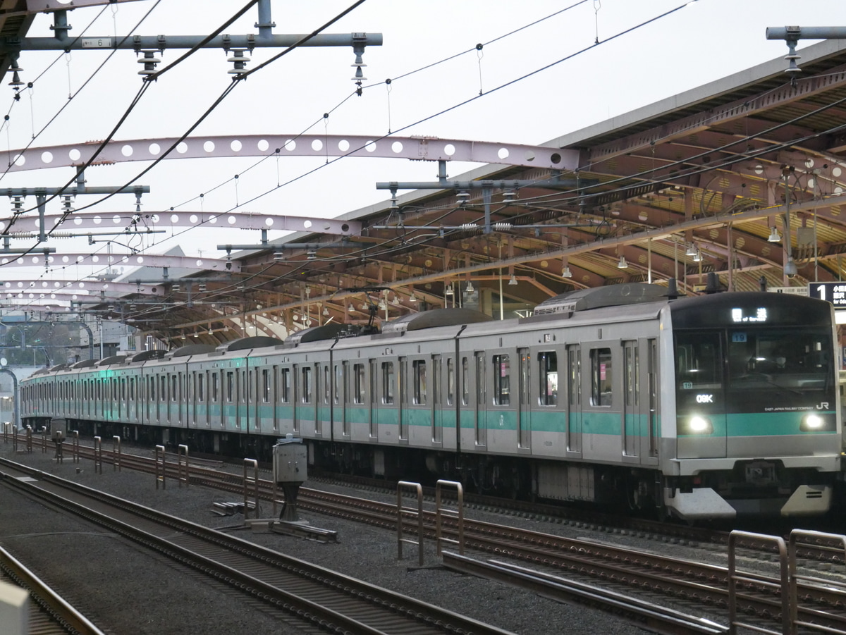 JR東日本 松戸車両センター本区 E233系 マト19編成