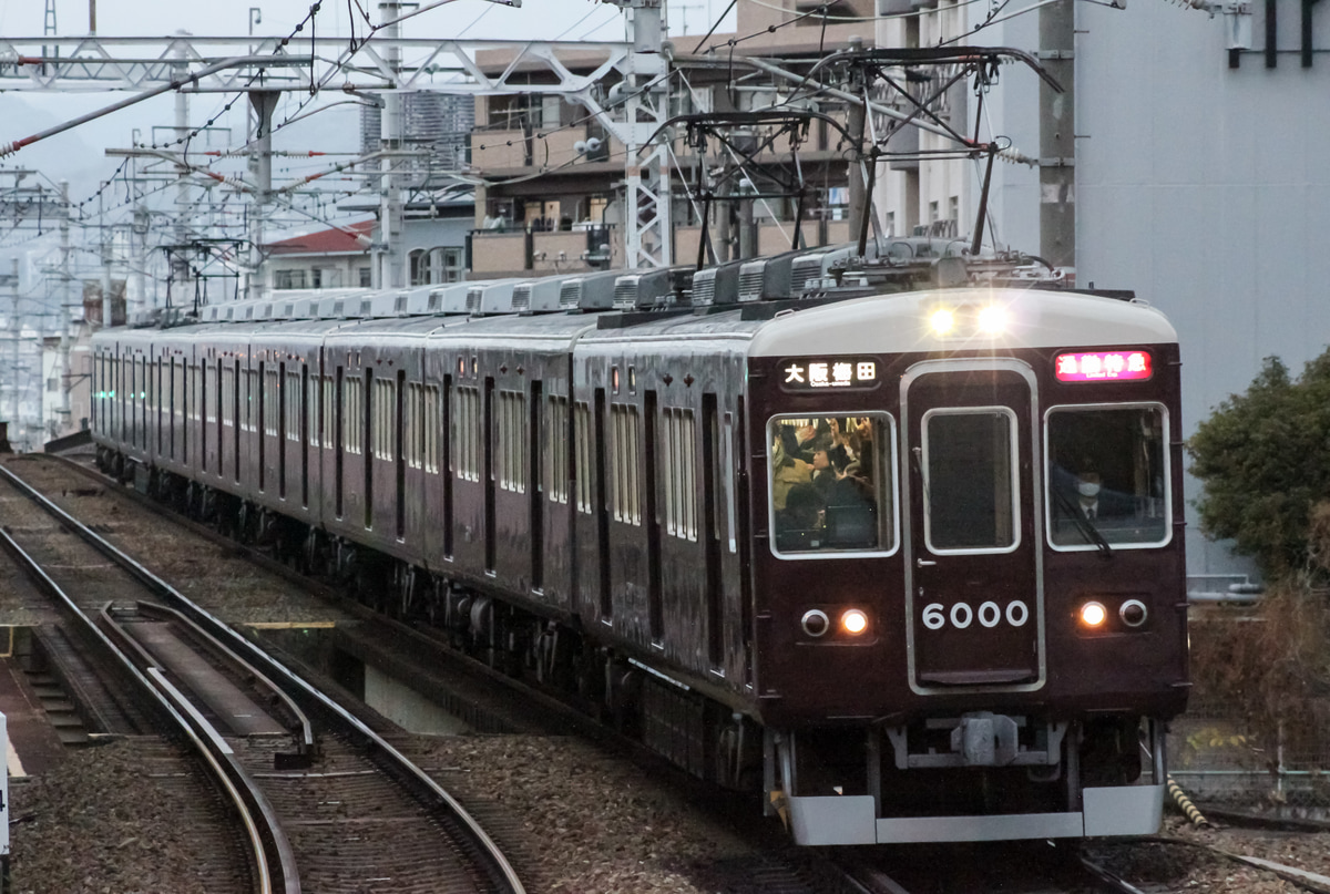 阪急電鉄 平井車庫 6000系 6000F