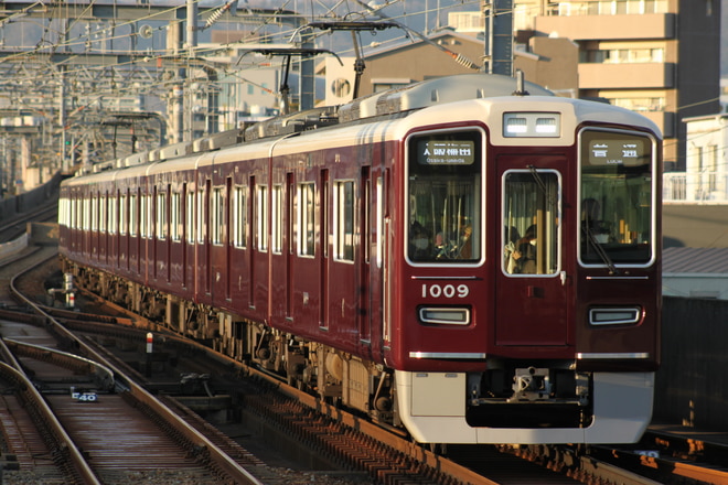 平井車庫1000系1009Fを曽根駅で撮影した写真