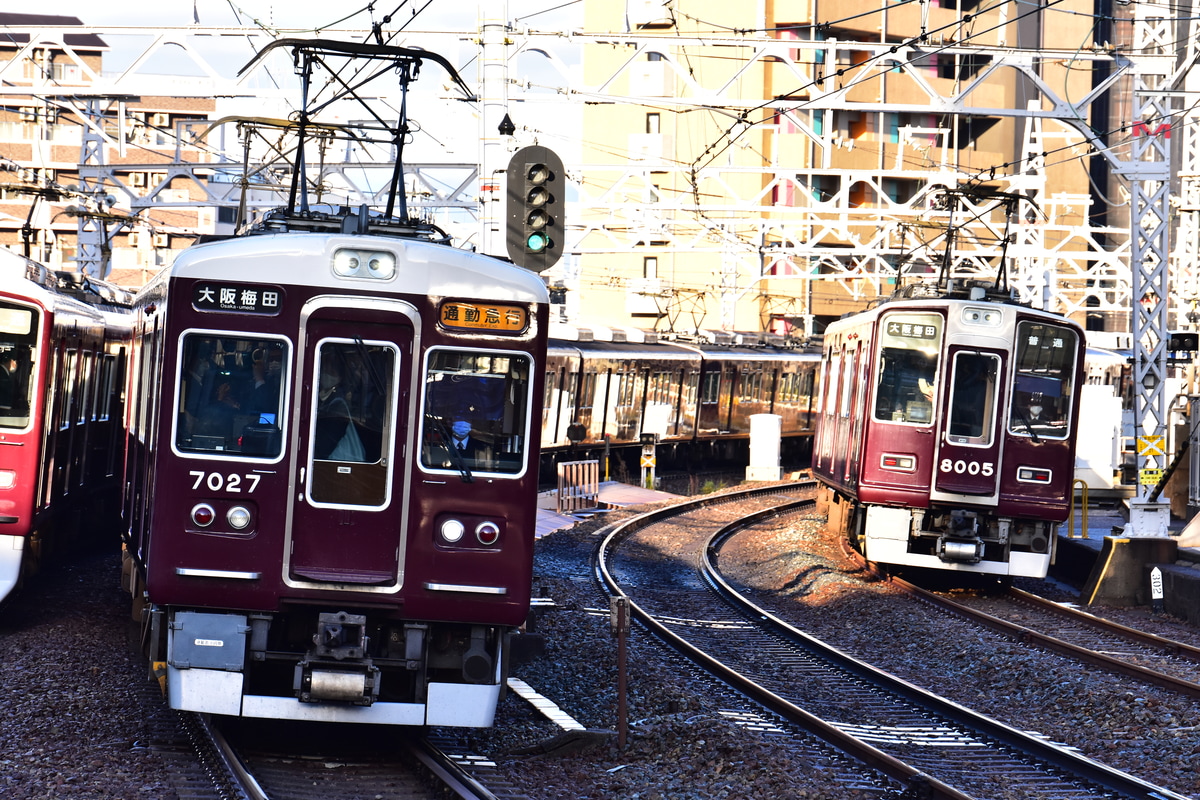 阪急電鉄 西宮車庫 7000系 7027F