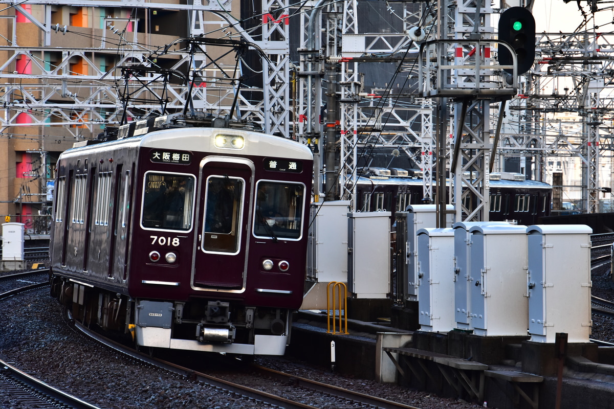 阪急電鉄 平井車庫 7000系 7018F