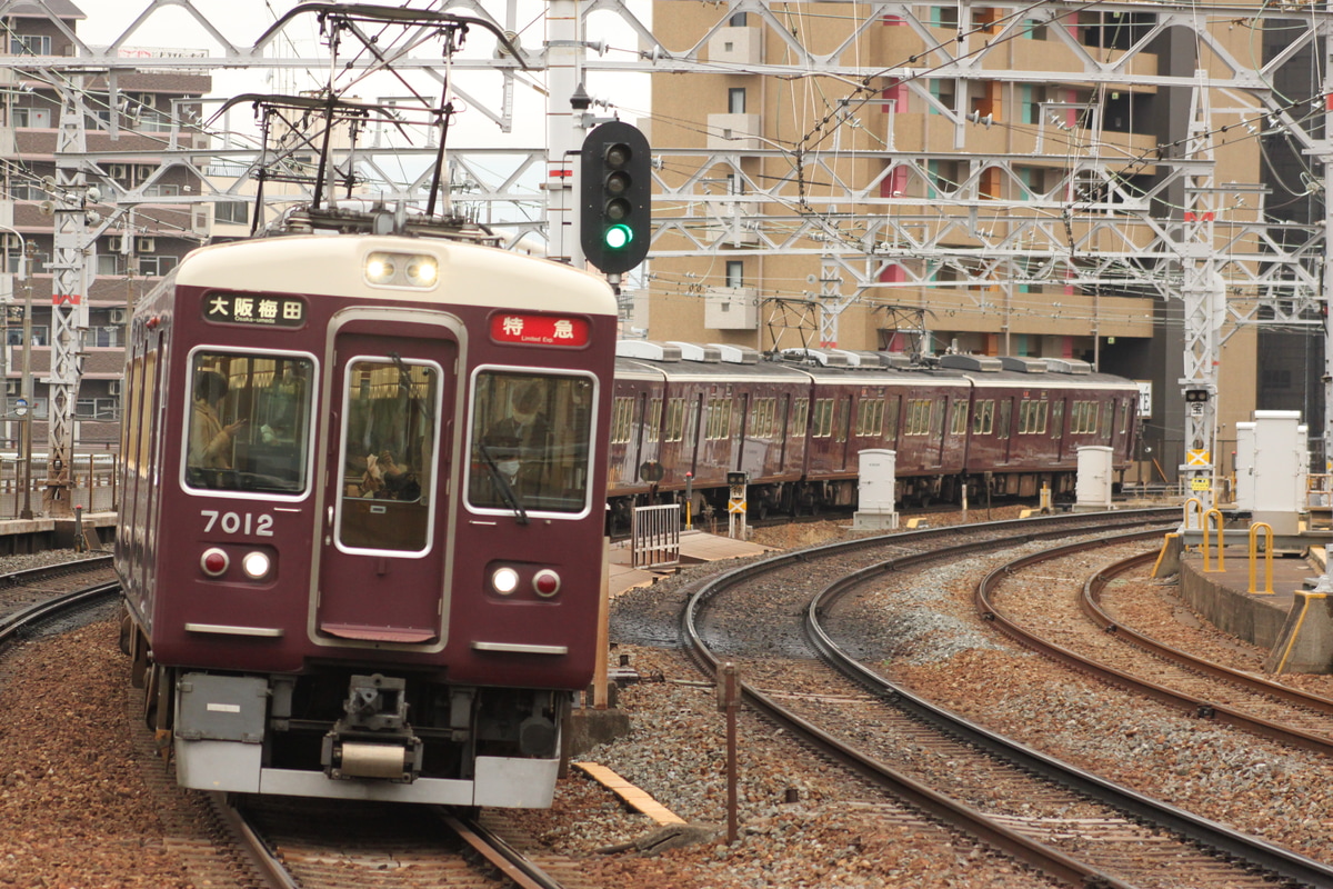 阪急電鉄 西宮車庫 7000系 7012F