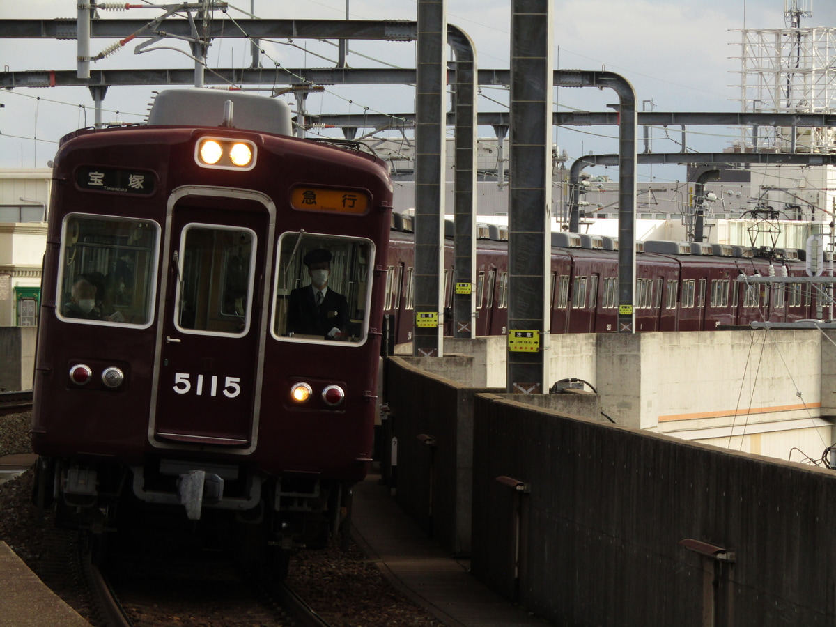 阪急電鉄 平井車庫 5100系 5100F