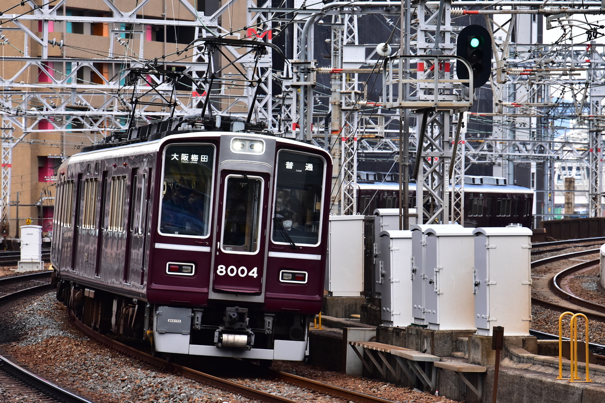 阪急電鉄 平井車庫 8000系 8004F