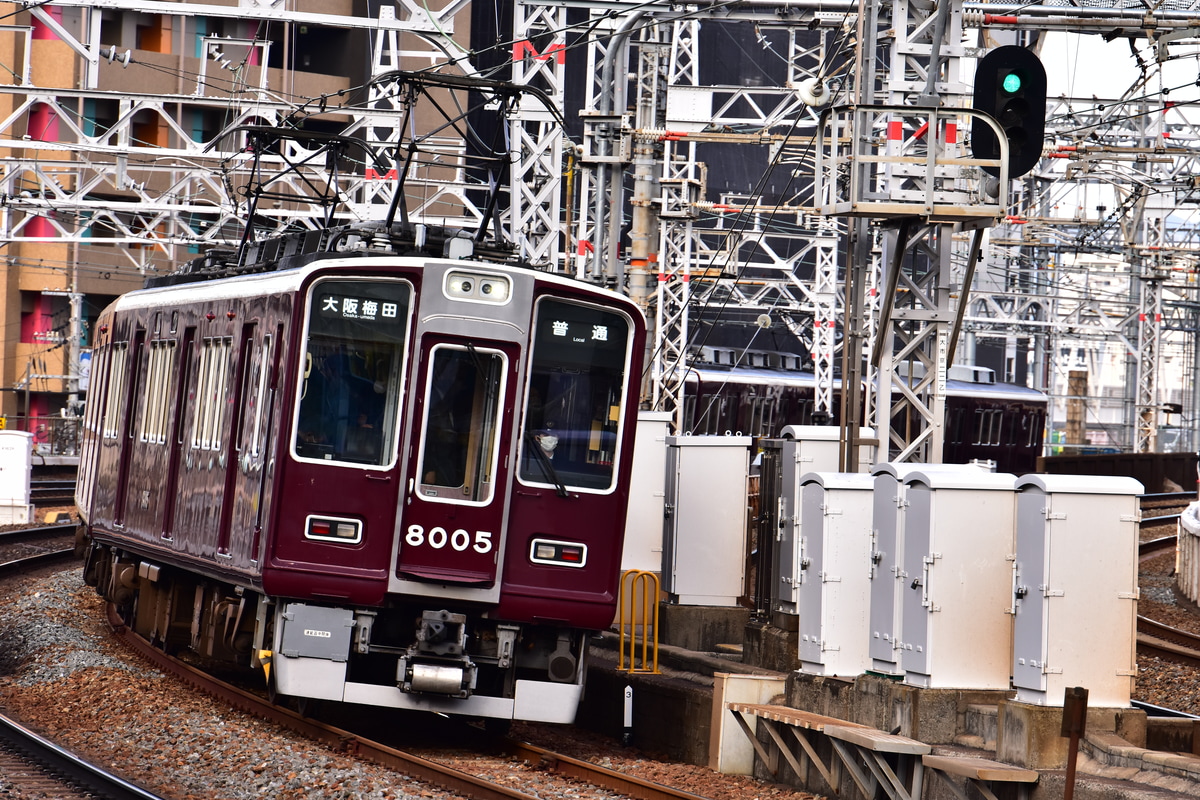 阪急電鉄 平井車庫 8000系 8005F