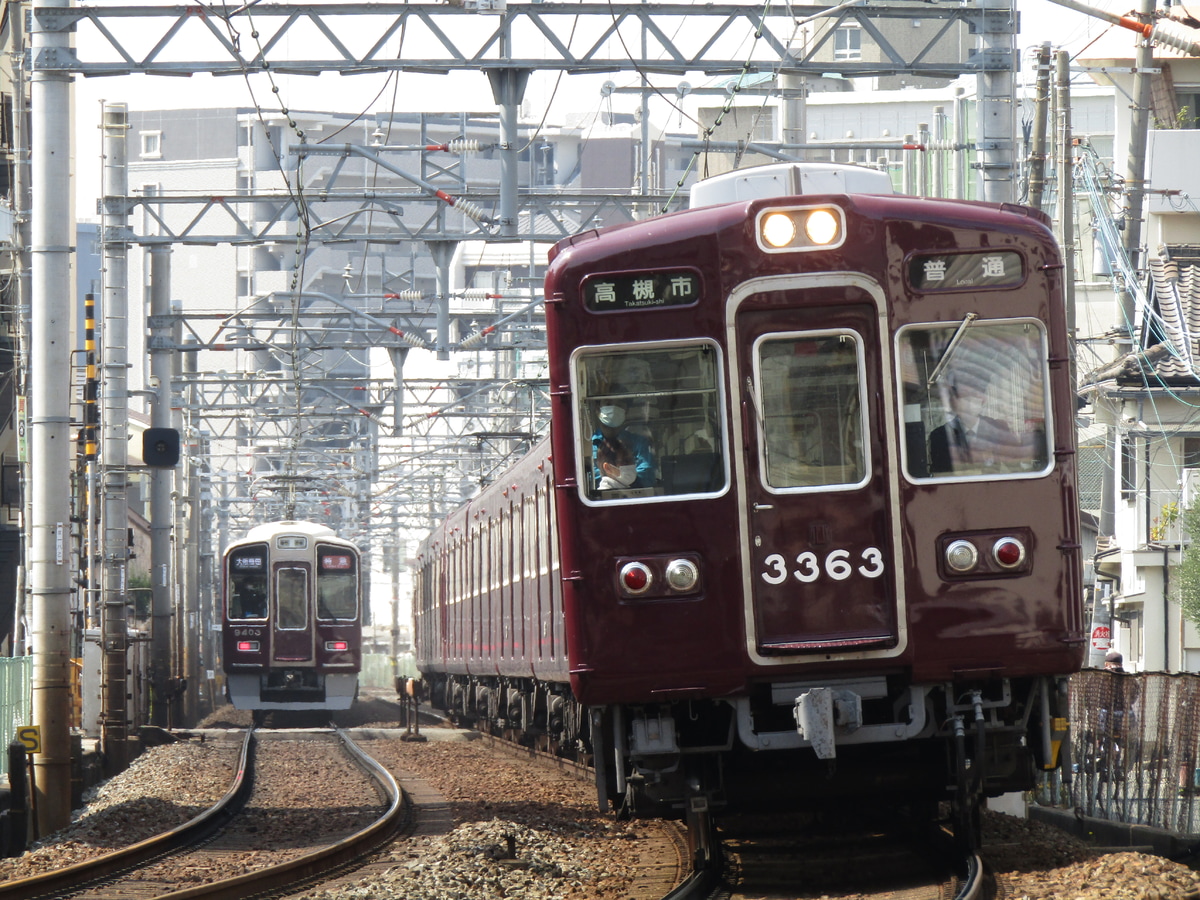阪急電鉄 正雀車庫 3300系 3323F