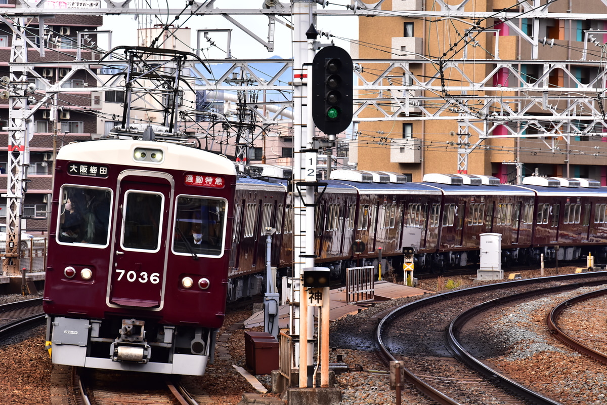 阪急電鉄 西宮車庫 7000系 7036F
