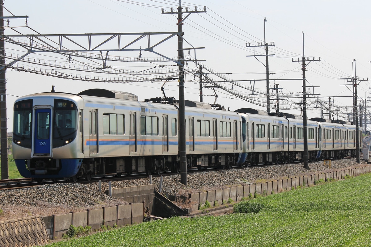 西日本鉄道 筑紫車両基地 3000形 3105F