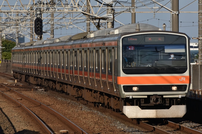 京葉車両センターE231系ケヨMU2編成を新浦安駅で撮影した写真