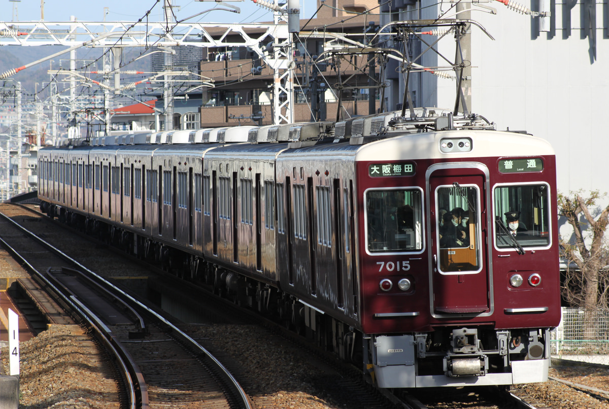 阪急電鉄 平井車庫 7000系 7015F