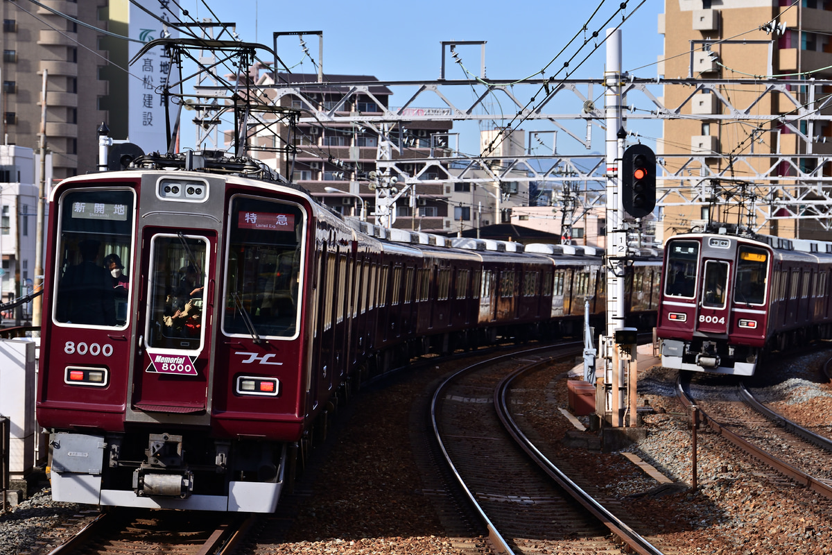 阪急電鉄 西宮車庫 8000系 8000F