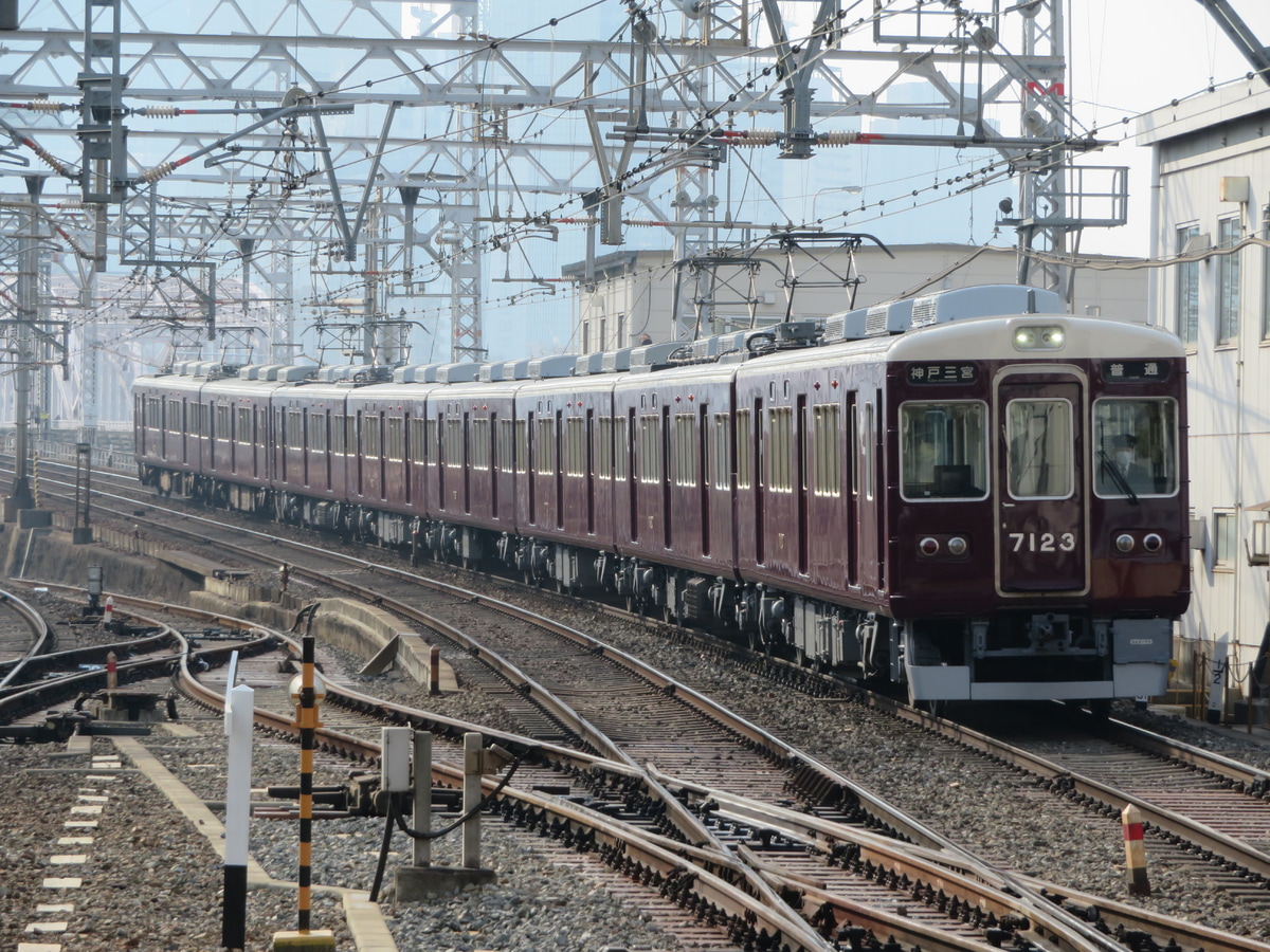 阪急電鉄 西宮車庫 7000系 7023F