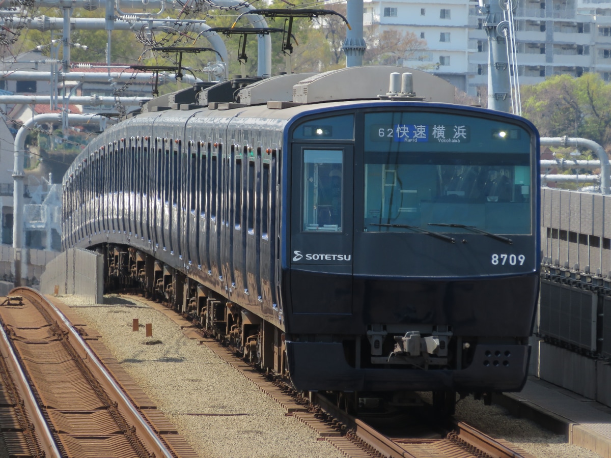 相模鉄道 かしわ台車両センター 8000系 8709×10