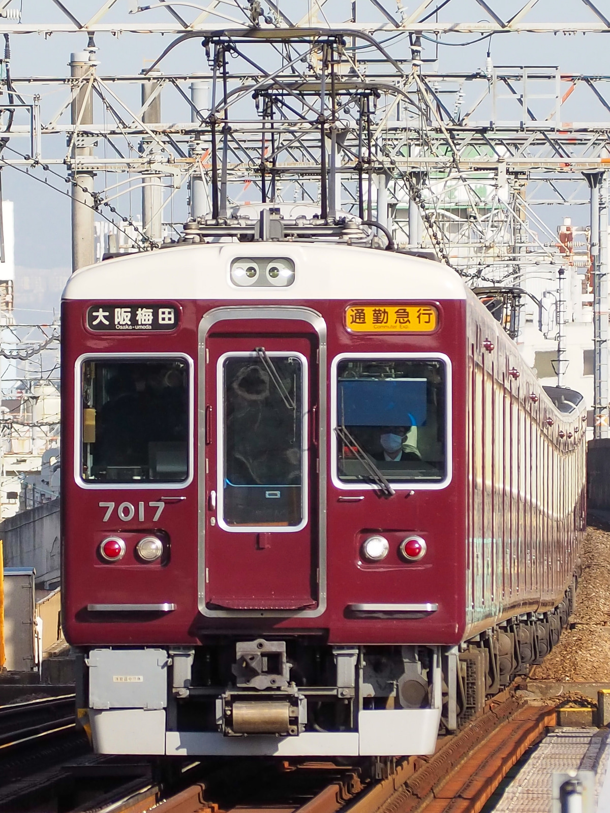 阪急電鉄 西宮車庫 7000系 7017f