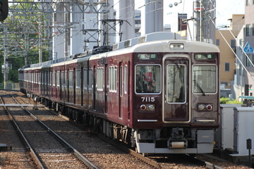 阪急電鉄 平井車庫 7000系 7015F